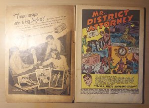 Mr. District Attorney #6 (1948)  G 2.0   DC crime   DOUBLE COVER   see desc.