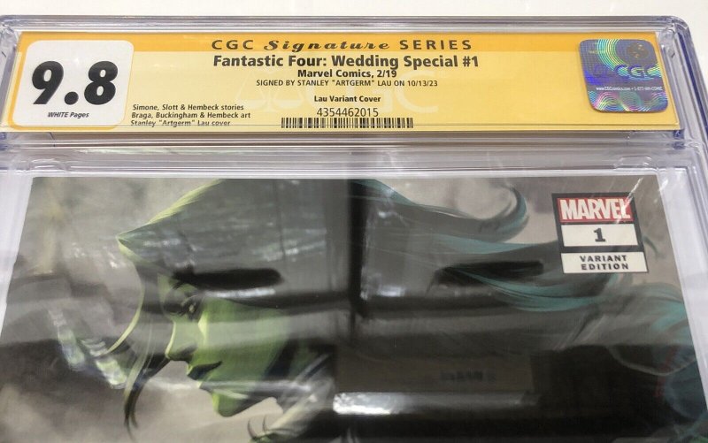 Fantastic Four : Wedding Special (2019) #1 (CGC 9.8 SS) Signed Stanley