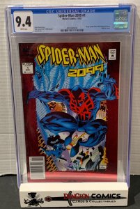 Spider-Man 2099 # 1 Newsstand Red Foil Cover CGC 9.4 1992 Origin Issue [GC24]