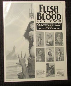 1991 FLESH and BLOOD Portfolio Set 2 by Fastner & Larson 11x14 NM- 9.2 SQP