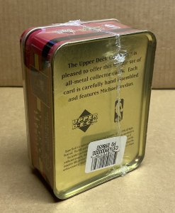 1996 Upperdeck Michael Jordan 6-Card Metal Tin Set (Factory sealed Mint)