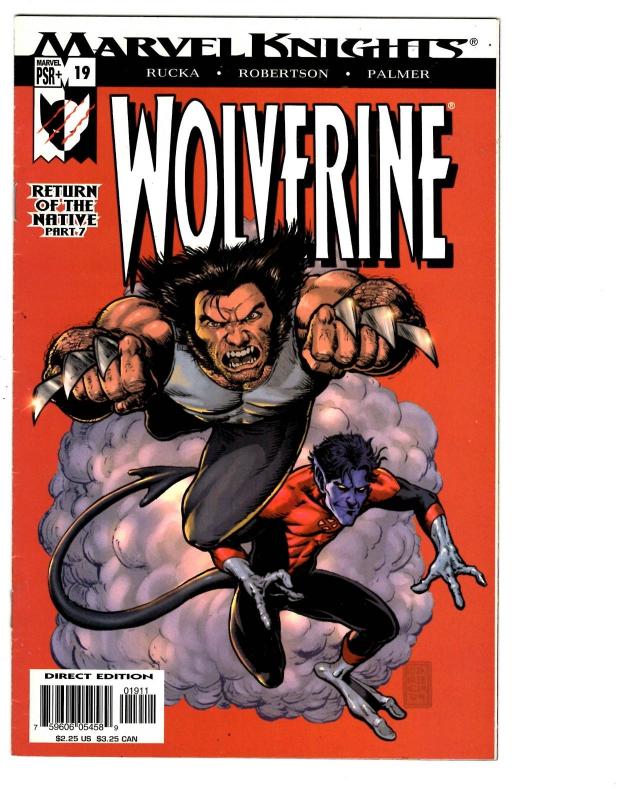 4 Wolverine Marvel Comics # 16 17 18 19 X-Men Sabretooth Nightcrawler BH14