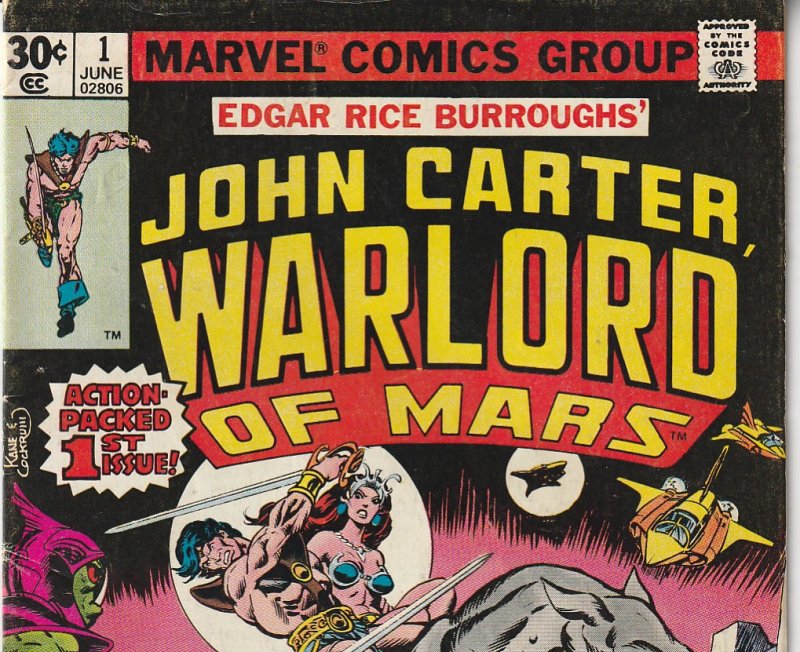 John Carter Warlord of Mars(Marvel)  # 1