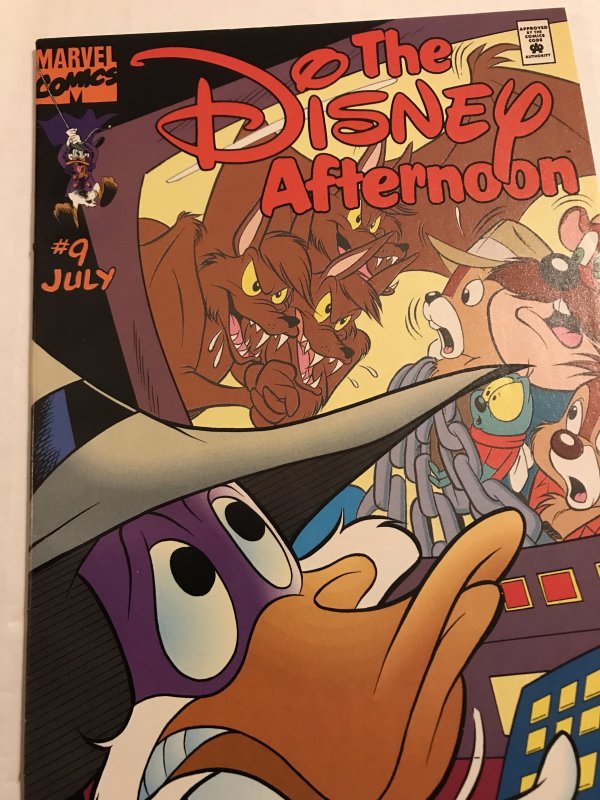 Disney Afternoon #9 : Marvel 7/95 VF/NM; Rare Newsstand, early Darkwing Duck