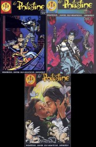 The Philistine - Set of Three Comics -ONE SHOT PRESS