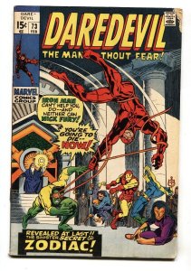 DAREDEVIL #73 1971-MARVEL COMICS-First appearance BROTHERHOOD OF THE ANKH