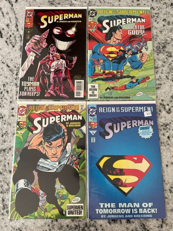 4 Superman DC Comic Books # 78 81 82 84 Batman Flash Wonder Woman Arrow 55 J833