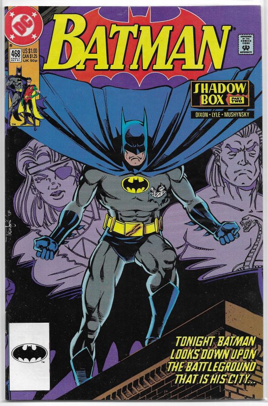 Batman   vol. 1   #468 (dir.) VF/NM (Shadow Box 2) Dixon/Lyle, Robin