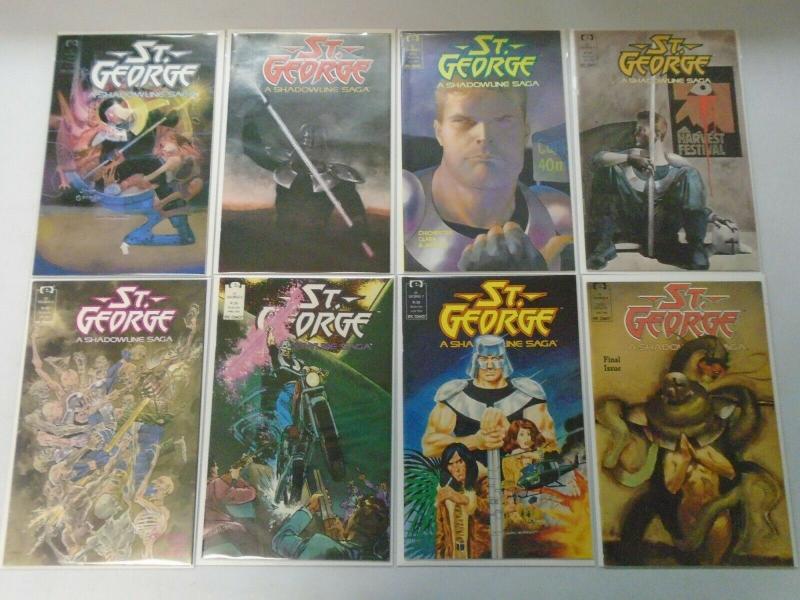 St. George set #1-8 8.0 VF (1988)