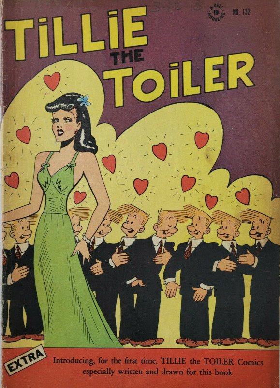 Tillie the Toiler No 132 Golden Age 1946 Dell Color Comic - VG