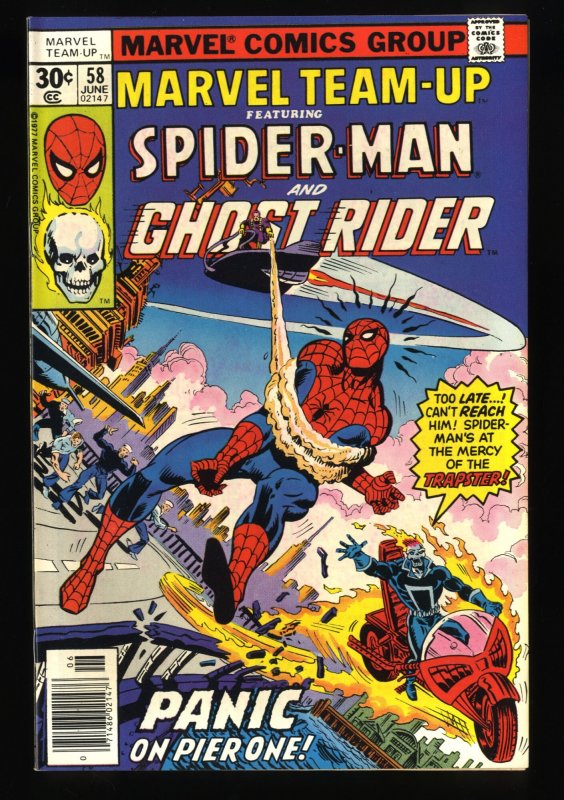 Marvel Team-up #58 NM+ 9.6 Spider-Man Ghost Rider!
