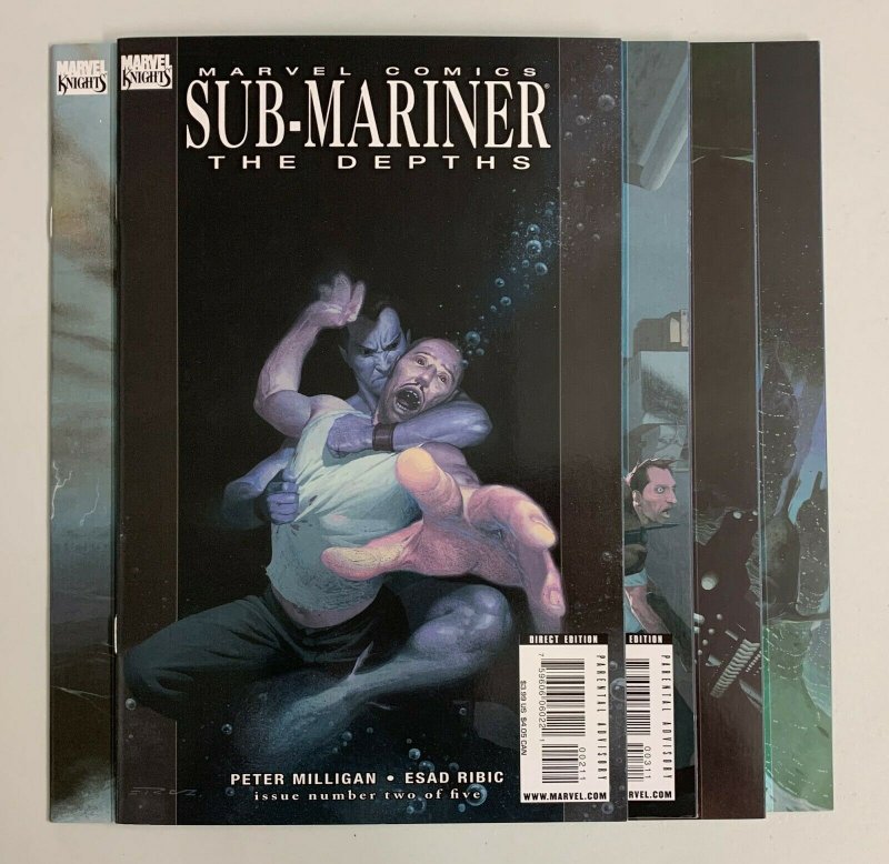 Sub-Mariner The Depths #1-5 Set (Marvel 2008) 1 2 3 4 5 Peter Milligan (9.0+) 