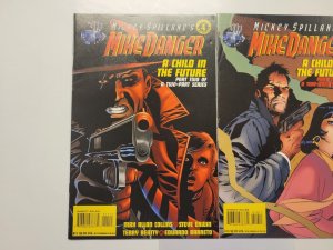 2 Mike Danger Tekno Comic Books #10 11 Mickey Spillane 86 TJ8