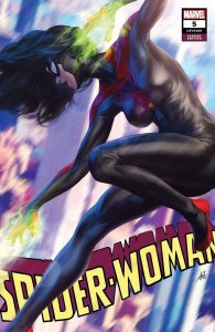 SPIDER-WOMAN #5 ARTGERM BLACK COSTUME MARVEL COMICS 10/21/2020 CASE039
