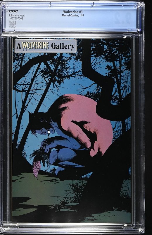 Wolverine #3 (1/89) Graded CGC 9.2
