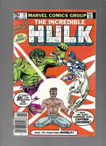INCREDIBLE HULK #10 - NEWSTAND EDITION! - (9.0) 1981