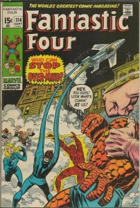 Fantastic Four #114 ORIGINAL Vintage 1971 Marvel Comics 1st Over-Mind