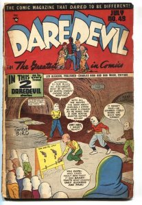 Daredevil #49 1948-Lev Gleason-Superhero story-hooded menace-Maurer-