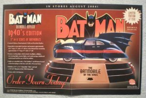 BATMAN BATMOBILE REPLICA Promo poster, 2004, Unused, more in our store