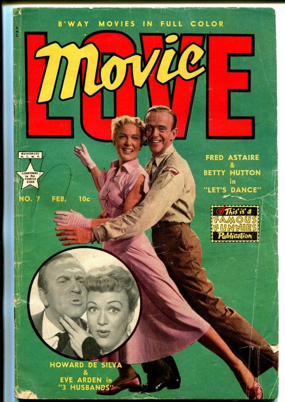 Movie Love #7 1951-Famous Funnies-Fred Astaire-Eve Arden-Betty Hutton-G