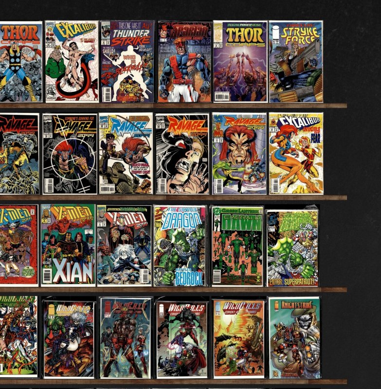 Huge Lot 140+ Comics with Ravage 2099, Excalibur, The Mighty Thor & More!