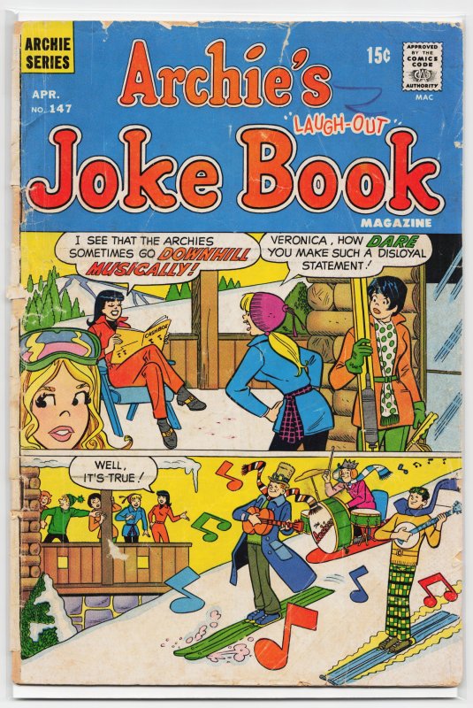 Archie's Joke Book Magazine #147 (1970) Archie