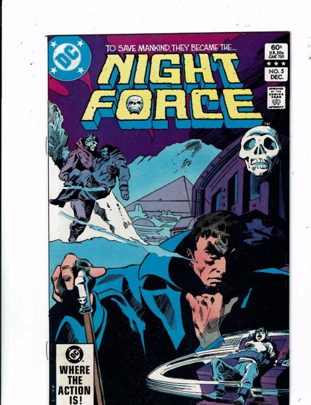 Lot of 7 Night Force DC Comic Books #1 2 3 4 5 6 7 WT18