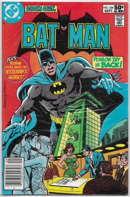 Batman   vol. 1   #339 VG Robin, Conway/Novick, Poison Ivy