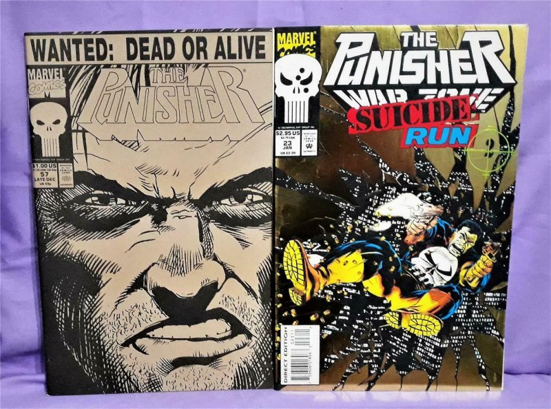 Marvel PUNISHER VARIANT COVER 2-Pack Punisher #57 War Zone #23 (Marvel, 1991)!