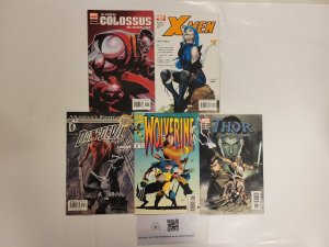 5 Comics #86 Wolverine #172 X-Men #1 Colossus #6 Thor #41 Daredevil 31 TJ34