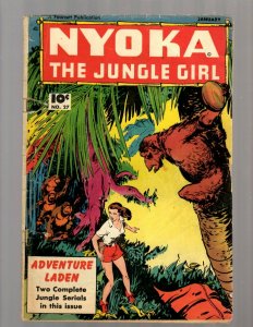 Nyoka The Jungle Girl # 27 VG- Fawcett Comic Book Golden Age Adventure Laden JK7