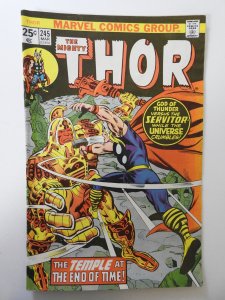 Thor #245 (1976) VG Condition MVS intact! moisture stain