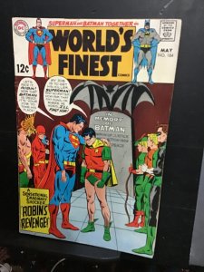 World's Finest Comics #184 (1969) Robin, JLA Barry Batman! VF+ Wythevill...