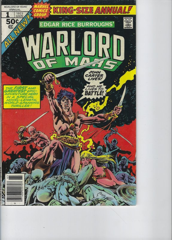 John Carter Warlord of Mars Annual #1 (1977)