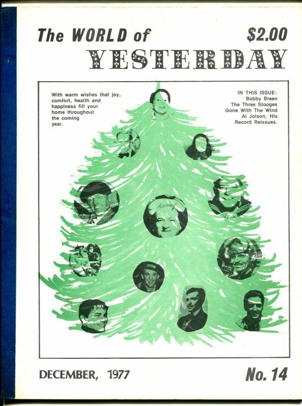 World of Yesterday #14 12/1977-3 Stooges-Al Jolson-Gone With The Wind-VG 