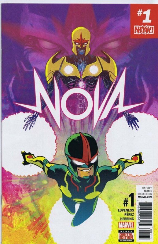 Nova Vol 7 #1 Cover A 1st Print 2016 ORIGINAL Vintage Marvel Comics Ramon Perez