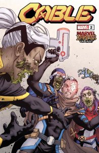 CABLE #2 COVER YARDIN MARVEL ZOMBIES VARIANT DX MARVEL COMICS 2021 EB237