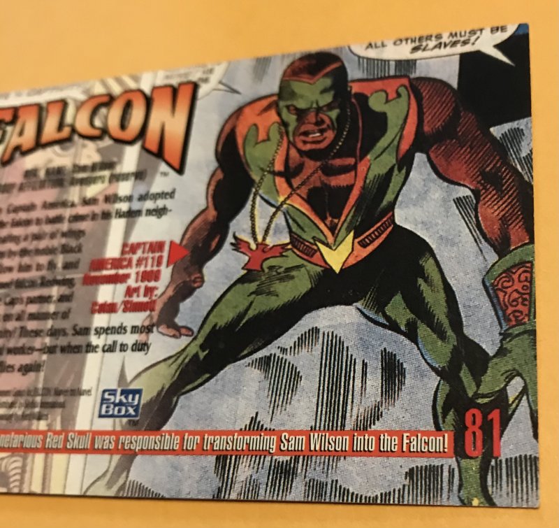 FALCON #81 : 1993 Skybox Marvel Masterpieces, NM/M, base set