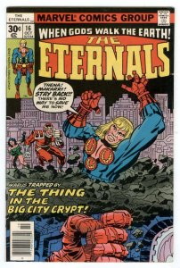 The Eternals #16 1st app of Dromedan the Brain-Snatcher 1977 Jack Kirby Hulk KEY