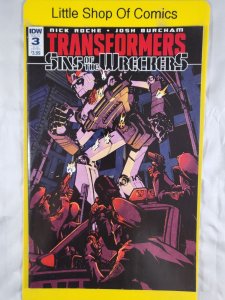 Transformers Sins of the Wreckers #3 Subscription Andy MacDonald Variant 2016