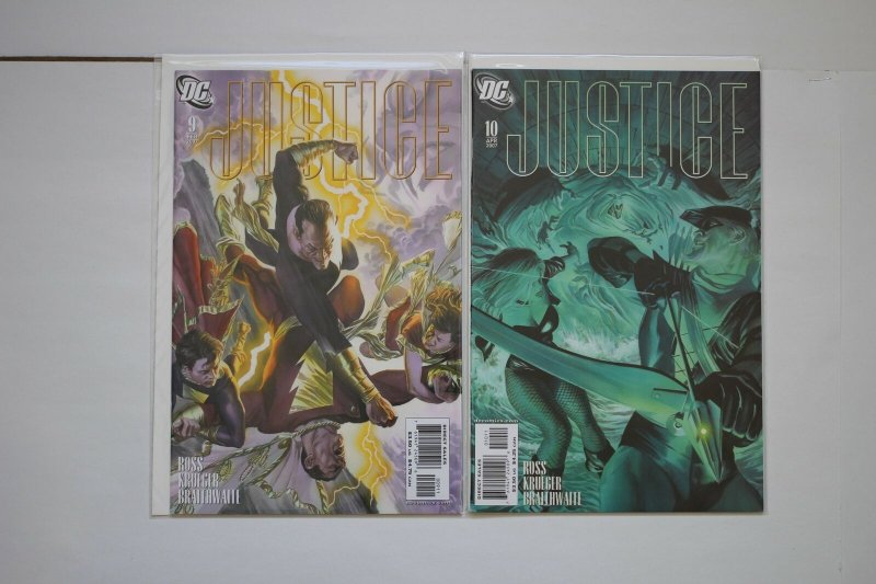 Justice 1 - 12 Complete Set Alex Ross, Jim Krueger DC Comics 2005 Series NM