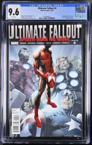 ULTIMATE FALLOUT #4 CGC 9.6 1ST NEW SPIDER-MAN MILES MORALES MARK BAGLEY COVER