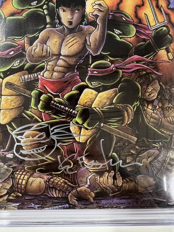 TEENAGE MUTANT NINJA TURTLES 18 Cgc 9.8 1989 SS Sign Sketch Kevin Eastman