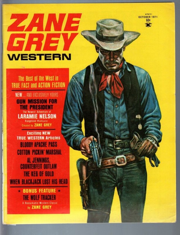 ZANE GREY WESTERN 1971 OCT-TWOLF TRACKER-LARAMIE NELSON FN/VF