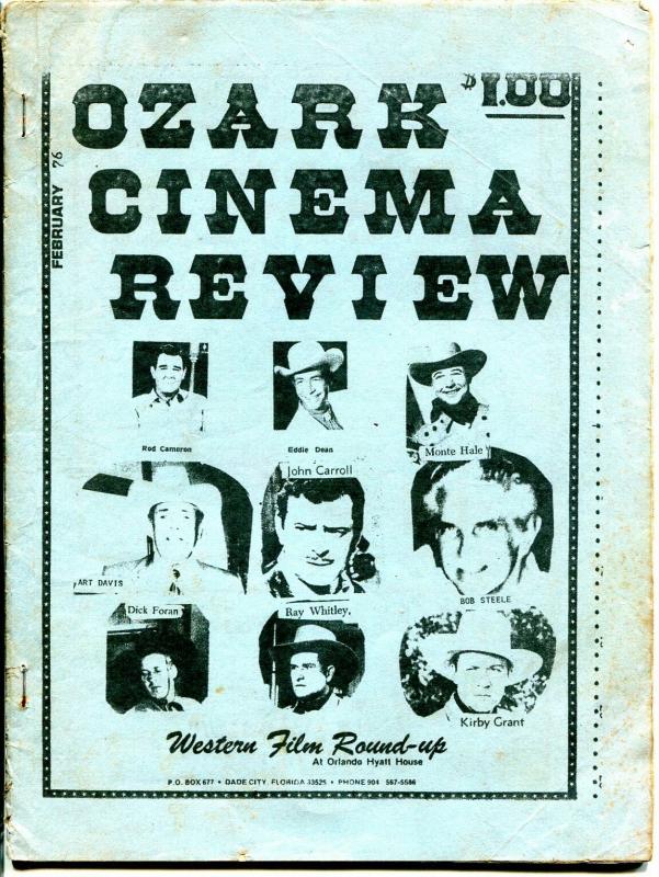 Ozark Cinema Review 2/1976-film memorabilia fanzine-Buster Keaton-G