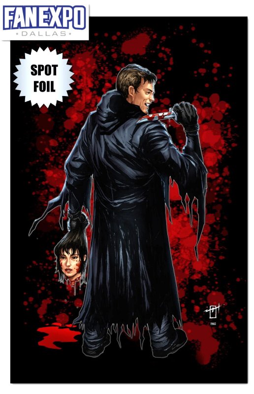 TRIBUTE: WES CRAVEN JONATHAN URIBE GHOSTFACE VARIANT SPOT FOIL/RAW SET W/COA.