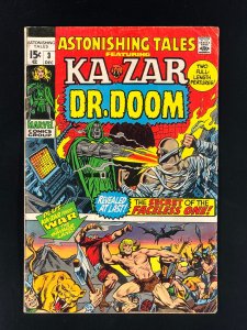 Astonishing Tales #3 Featuring Ka-Zar & Dr. Doom (1970) GD Barry Smith Art