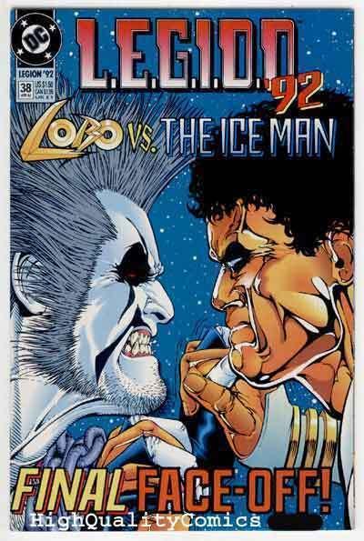 LEGION #38, NM+, Alan Grant, 1992, Lobo vs Ice Man, Boom, Palace of Pleasure