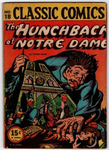 Classic Comics #18  HRN 22  1944  Queens County Times variant  cover detached