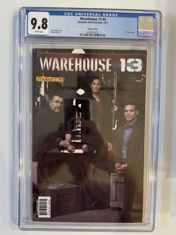 WAREHOUSE 13 #4 CGC 9.8 Variant - Only 1 in CGC CENSUS Dynamite Entertain (2011)